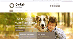 Desktop Screenshot of cy-fairpetclinic.com